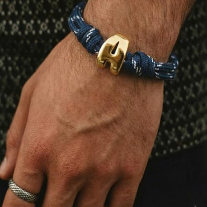 VLINRAS Bubble Initial Bracelet for Women Men, Green & Blue Knotty Puffy Letter Bracelets Gifts for Mom Dad Friends - color: Blue- E