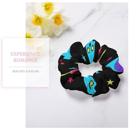 Spiral Hair Ties for Women & Girls Trippy Mushroom Skull, No-Damage Coil Scrunchies, Traceless Ponytail Holders for Daily Use & Dreadlocks - color: Style (859)