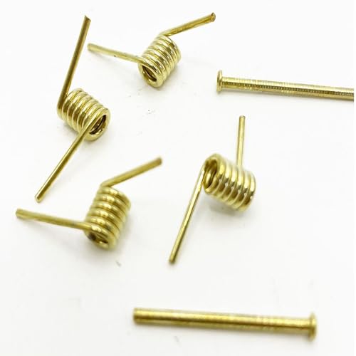 8 Set Hair Claw Clip Spring Replacement with Central Axle Rod for Large Medium Claw Clips Hairpin Squre Rectangle Butterfly Jaw Clamp Repair Parts
