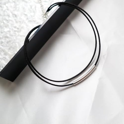 Black Choker Necklaces for Women 90s Red Black Velvet Choker Necklace Thick Thin Chocker Tube Heart Circle Choker Necklace Lace Tatto Collar Necklace Goth Choker Jewelry - style: A2-Tube