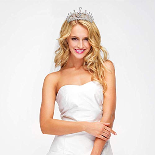 Multi-Style Face Shape-Fitted Tiara & Crown Collection Adjustable Comfortable Crystal Headpieces for Weddings Parties & Photography