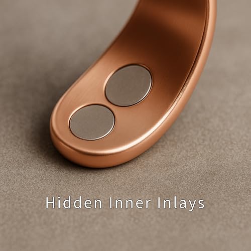 Magnetic Open Ring – Wellness‑Inspired Adjustable Band Ring, Polished Minimalist Jewelry for Men & Women, Everyday Balance, Compact Gift Box - color: Rose Gold