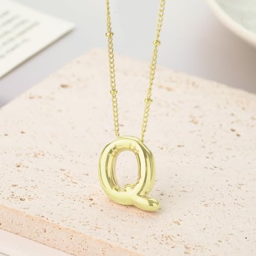 2 PCs Gold Plated Necklace Set for Women - Non Tarnish Jewelry Gift with Fashion Design - style: 2 PCs Q Style