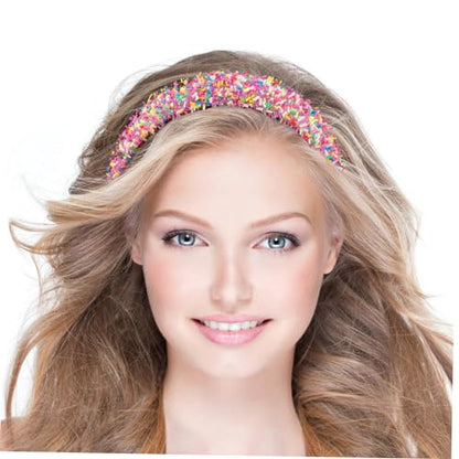 Outanaya Wide Headband Women's Fashion Headband Makeup Styling Padded Accessory