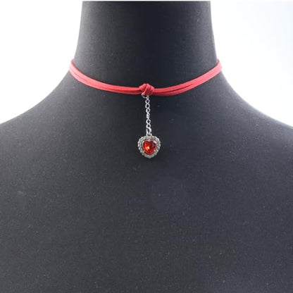 Pink Lace Choker Necklace Set, 10 Pieces - color: multicolour