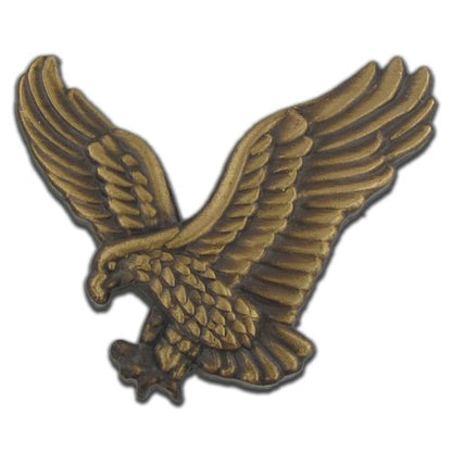 PinMart Patriotic Eagle Pin - Soaring American Eagle Enamel Lapel Pin - color: Bronze Antique Eagle, size: 5 Pack