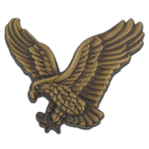 PinMart Patriotic Eagle Pin - Soaring American Eagle Enamel Lapel Pin - color: Bronze Antique Eagle, size: 10 Pack