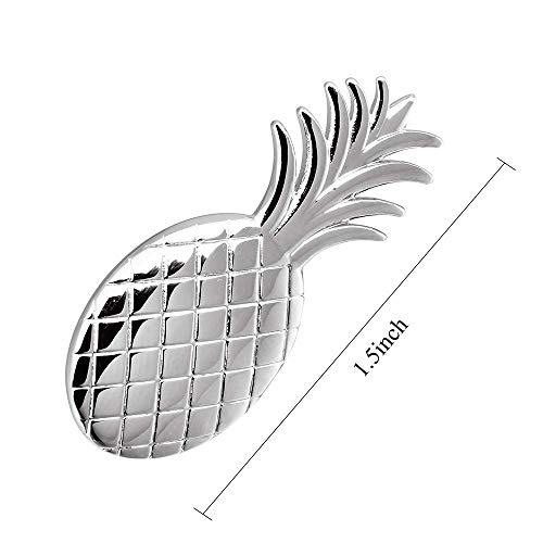 HAWSON 2 inch Tie Clip for Men-Novelty Sport Necktie Bar Clip,Tie Pin,Special Interesting Gift for Men - style: Pineapple