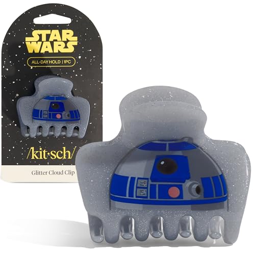 Kitsch x Star Wars Medium Hair Clip for Women - R2-D2, 1pc | Whimsical Galaxy-Inspired Claw Clip – Recycled Plastic, Strong Secure Grip – Hair Accessories for Girls – For All Hair Types - color: R2-D2