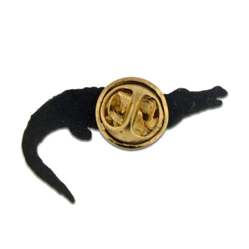 PinMart Wild Animal Enamel Lapel Pin - color: Gold Alligator, size: 1 Piece