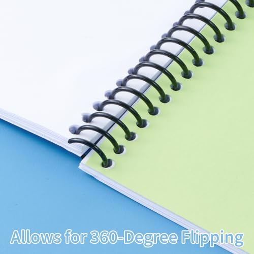 Binditek Plastic Spiral Binding Coils, Multi Size 4:1 Pitch, Black 200Pack | 8 Different Sizes (6 mm,8 mm,10 mm,12 mm,14 mm,16 mm,20 mm,25 mm), 48 Loops, for Letter-Size School and Office Projects - size: Multi Size , 4:1pitch, style: 200P , Black