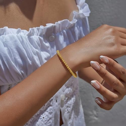 hotoo Gold Open Cuff Bangles Wide Woven Bracelets For Women Stainless Steel Stackable Jewelry For Xmas Birthday Gifts - style: Meteor Hammer