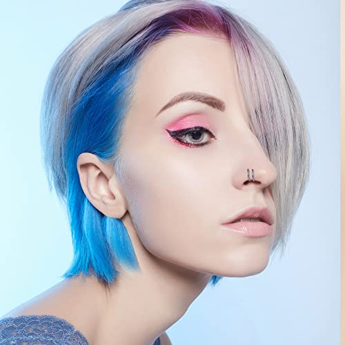 20G Double Nose Ring Hoop for Single Piercing - 2-36 Pcs Jewelry for Women - color: 18 Pcs