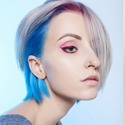20G Double Nose Ring Hoop for Single Piercing - 2-36 Pcs Jewelry for Women - color: 18 Pcs