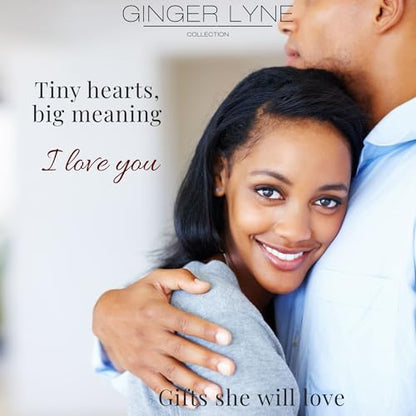 Titanium Heart CZ Labret Stud Earrings for Piercings by Ginger Lyne 6Pc Set G23 Screw Front Flat Back Body Jewelry 2 pair post 6mm, 8mm Cartilage, Helix, Tragus, Lip, Conch, Lobe - color: 3mm-MysticRainbow