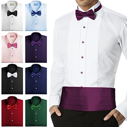HAWSON Crystal Shirt Studs for Men's Tuxedo Shirt, Tuxedo Buttons for Birthday Wedding Party Christmas. - color: Purple
