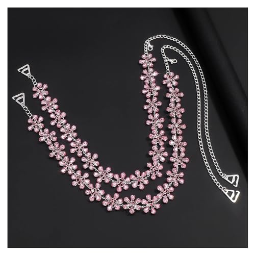 1Pair Shiny Crystal Shoulder Strap Bra Chain for Women Bridal Wedding Rhinestone Lingerie Strap Shoulder Chain Dress Accessories Jewelry - color: Silver