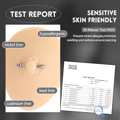 GAGABODY G23 Titanium 14G Tongue Piercing Nipple Jewelry Bridge Barbells | Internal Threaded Used in Nipple,Tongue,Bridge 14G Length from 12mm to 18mm Section Lightweight Daily Wear for Sensitive Skin - color: 1 Pair-Silver+Section Design Ball, size: 14G+