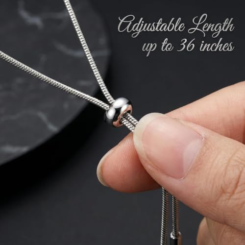 1 Piece Long Pendant Necklace for Women, Silver Tone Long Necklaces for Women Trendy, Elegant Long Necklace Accessory, Modern Silver Tone Long Necklaces for Women