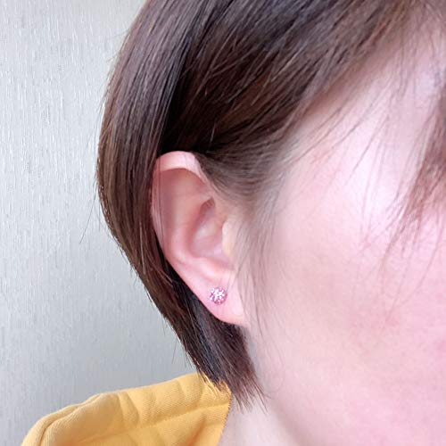 20G Stud Earrings Set for Girls Sensitive Ears with Screw on Safety Backs Surgical Steel Womens Tragus Cartilage Piercing Jewelry Hypoallergenic