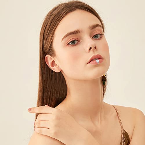 27-60 Pcs Nose Rings for Women Nose Piercing Jewelry Silver Nose Rings Studs 20G Surgical Nose Rings Hoops Nose Rings L Shaped Studs Screw Stainless Steel Nose Piercings for Women Men - color: Silver F-20 Pcs
