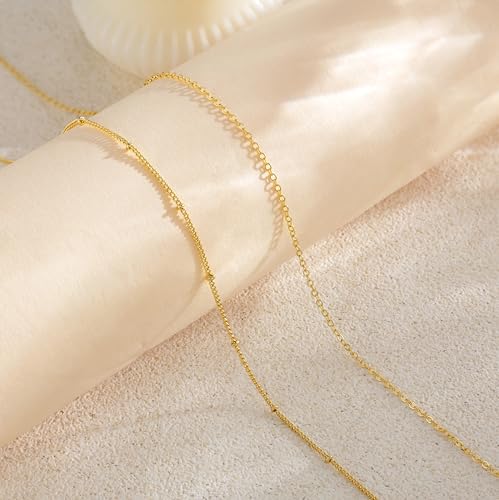 14K Gold Plated Layered Body Waist Chain for Women | Layered Waist Chain with CZ Heart and Pearl Pendant, Belly Chain Belt Jewelry for Women, Bikini Summer Beach Wear - style: Cuban Waist Beads & Chain