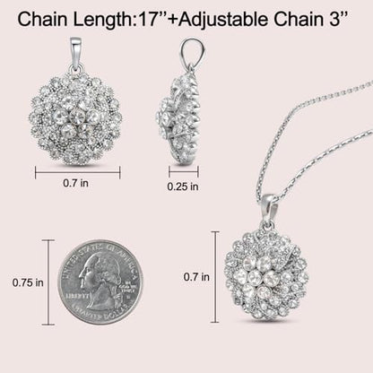 Ahiller Women's Necklace, Dainty Pendant Choker, Adjustable Chain | Heart Initial & Round Pendants, Daily Necklace,17-21" Adjustable Necklaces, Trendy Minimalist Jewelry, Stainless Steel Chain - color: DC-Silver, style: Other Shapes - Multi-Color