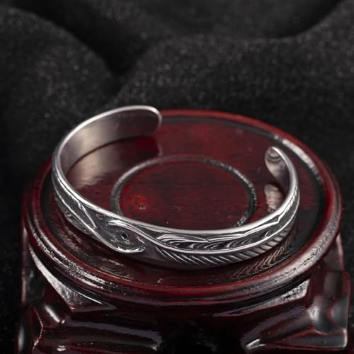 925 Sterling Silver Bracelet Plated Cuff Bangle Bracelet Fashionable Multi-layer Cross Wire Bangle Bracelet Open Adjustable Wide Cuff Bracelet for Teen Girls Fashion Jewelry - color: W-silver21