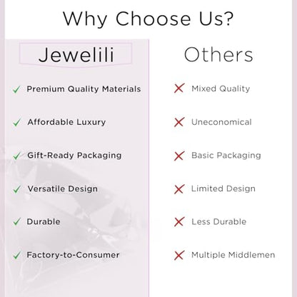Jewelili Puffed Heart Necklace Pendant 10K Yellow Gold with White Round Cubic Zirconia 18 inch 14K Gold Chain
