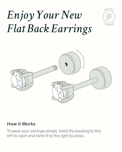PAVOI 14K Gold Plated Navette CZ Crawler Stud Flat Back Earrings for Women | Hypoallergenic Earrings with 925 Sterling Silver Posts, Small Cartilage Cubic Zirconia Stud Earring, Helix Piercing Jewelry - color: White Gold