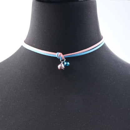 Pink Lace Choker Necklace Set, 10 Pieces - color: multicolour