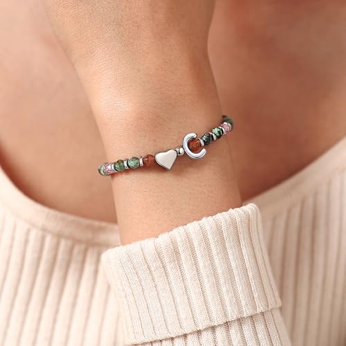 Heart Initial Bracelets for Teen Girls, Teen Girl Gifts Trendy Stuff, Christmas Stocking Stuffers for Kids, Unique Gifts for Teenage Girls on Birthday Graduation - style: C