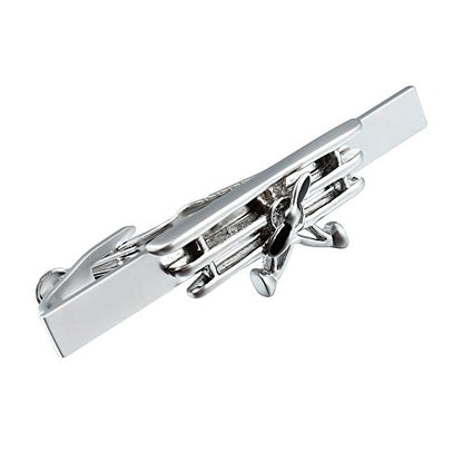 HAWSON 2 inch/ 2.2 inch Tie Clip for Men, Novelty Tie Bar Clip for Men and Boys, Interesting Tie Clip for Party - color: Airplane