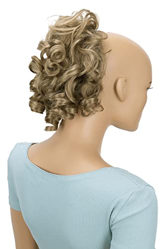 CAISHA Jumbo Hairpiece Scrunchy Updo Voluminous Curly Messy Bun Dark Blonde G3L - color: dark blonde #16 G3L