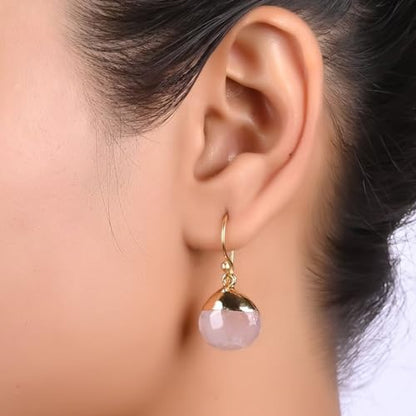 Gempires Gemstone Teardrop Dangle Earrings for Women, Boho Birthstone | Handmade natural gemstone teardrop dangle earrings — choose from 20+ stones and birthstones, boho pear drops on 14k gold.