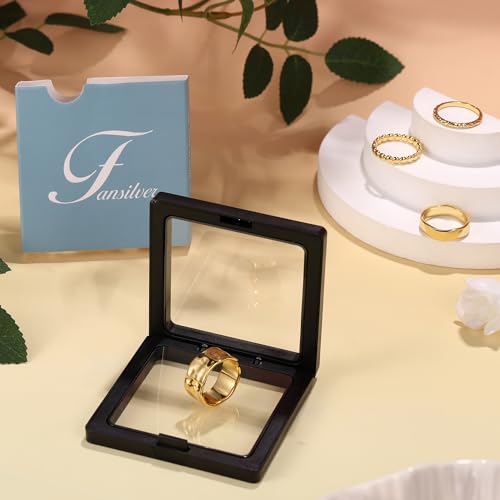 Stackable Chunky Gold Rings for Women Non Tarnish Dainty Silver Thumb Rings | 14K Gold Plated Stacking Rings Set,Trendy Gold Wedding Band Ring,Size 5-11 - color: 14K Gold Plated