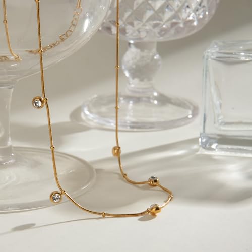 Unisex Celestial Gold Pendant Necklaces, Sun/Moon/Star/Angle Celestial Elements Unisex Choker Gold Lover Chains for Men and Women Jewelry - color: Layer - Gold Chain #2