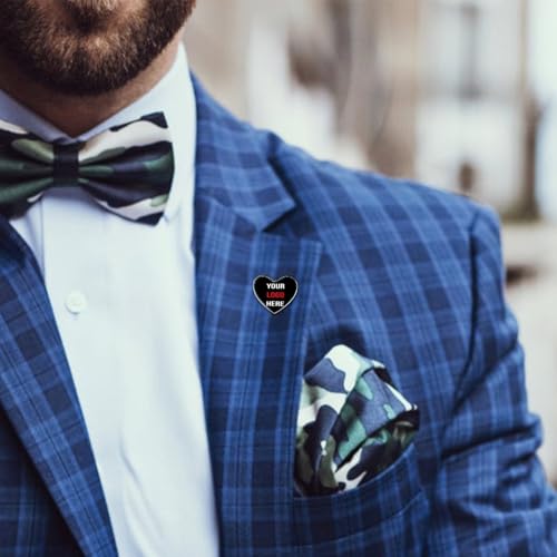 Custom Pins Custom Lapel Pins Customized Buttons Cute Pin for Backpacks Personalized Pin Add Logo Text Photo - color: Heart Shape