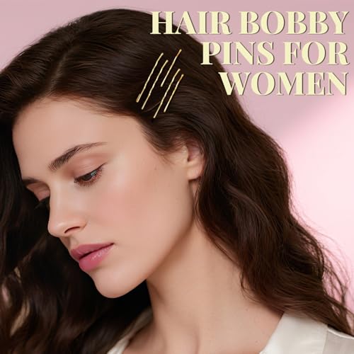 IKOCO 415pcs Bobby Pins Set, U Pins with Hair Ties and Hair Net, Gold | Strong Hold, Snag-Free, No Damage, Smooth Edges, Dance Competition & Ballet Ready, Ideal for Updos, Bun & Daily Styling - color: Gold