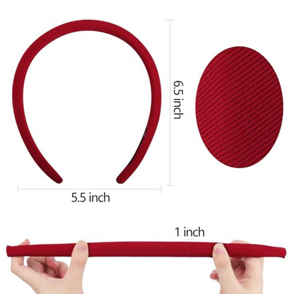 KICOSY Pink Headband for women girls Hot Pink Light Pink Padded Hairband Non Slip Cute Pink Head Band Pink Hair Accessories Pink Party Favors Valentine's Day - color: pink