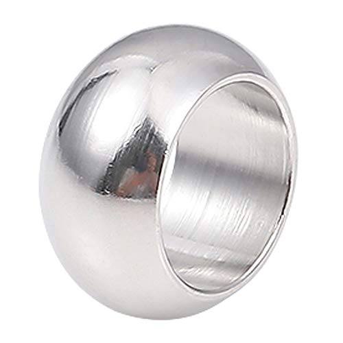 Stainless Steel Spacer Beads 10x5mm Rondelle Loose Charm Caps Beads for DIY Jewelry Making 20pcs with 7mm Hole - color: 10x5mm 7mm