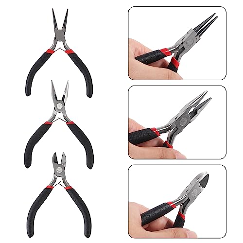 D-FLIFE 19pcs Jewelry Making Tools Kit with Zipper Storage Case for Jewelry Crafting and Jewelry Repair (19pcs) - color: 19pcs