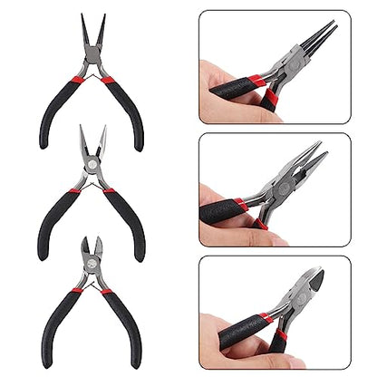 D-FLIFE 19pcs Jewelry Making Tools Kit with Zipper Storage Case for Jewelry Crafting and Jewelry Repair (19pcs) - color: 19pcs