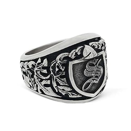 Engraved Initial Signet Ring, Monogram Letter Ring, Handmade Letter Ring, Personalized Gift for Him, Customized Name Ring, Initial Ring