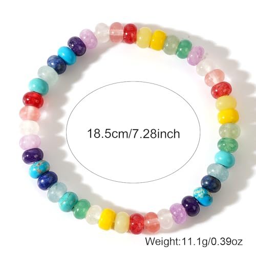 Crystal Cross Bracelet for Women and Men, Gift Jewelry Jewelry Gift | natural stone beads, crystal beads, cross design, inspirational style, birthday gift, bracelet jewelry for casual styling - color: colors-01