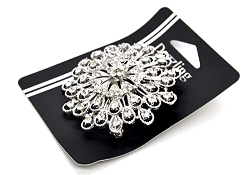Belagio Enterprises 2 1/2-Inch Rhinestone Brooch | BW-171-182 - size: 2-1/2-Inch, style: BW-130