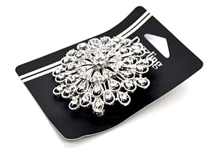 Belagio Enterprises 2 1/2-Inch Rhinestone Brooch | BW-171-182 - size: 2-1/2-Inch, style: BW-130