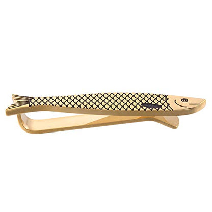 HAWSON 2 inch/ 2.2 inch Tie Clip for Men, Novelty Tie Bar Clip for Men and Boys, Interesting Tie Clip for Party - color: Gold Fish