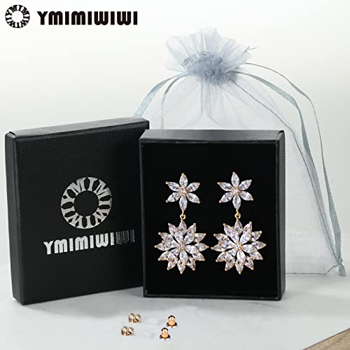 Earrings Holy Stud Earrings for Girls/Women, Sliver Gold Wedding Earrings for Bridesmaids - color: Double Daisy|Gold