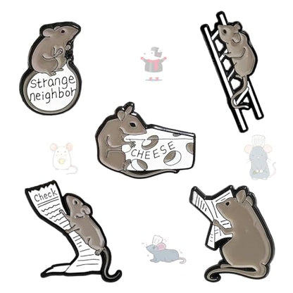 5Pcs Cute Coffee Cat Sloth Enamel Pin Set Cartoon Animal Coffee Cup Brooch Badges, Funny Lapel Pins for Backpacks, Jackets, Bags, Coffee Lover Gift - color: JH-018